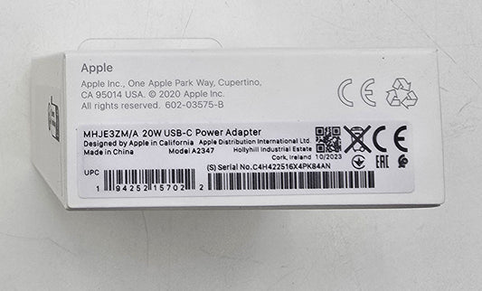 Apple 20W Type-C Power Adapter